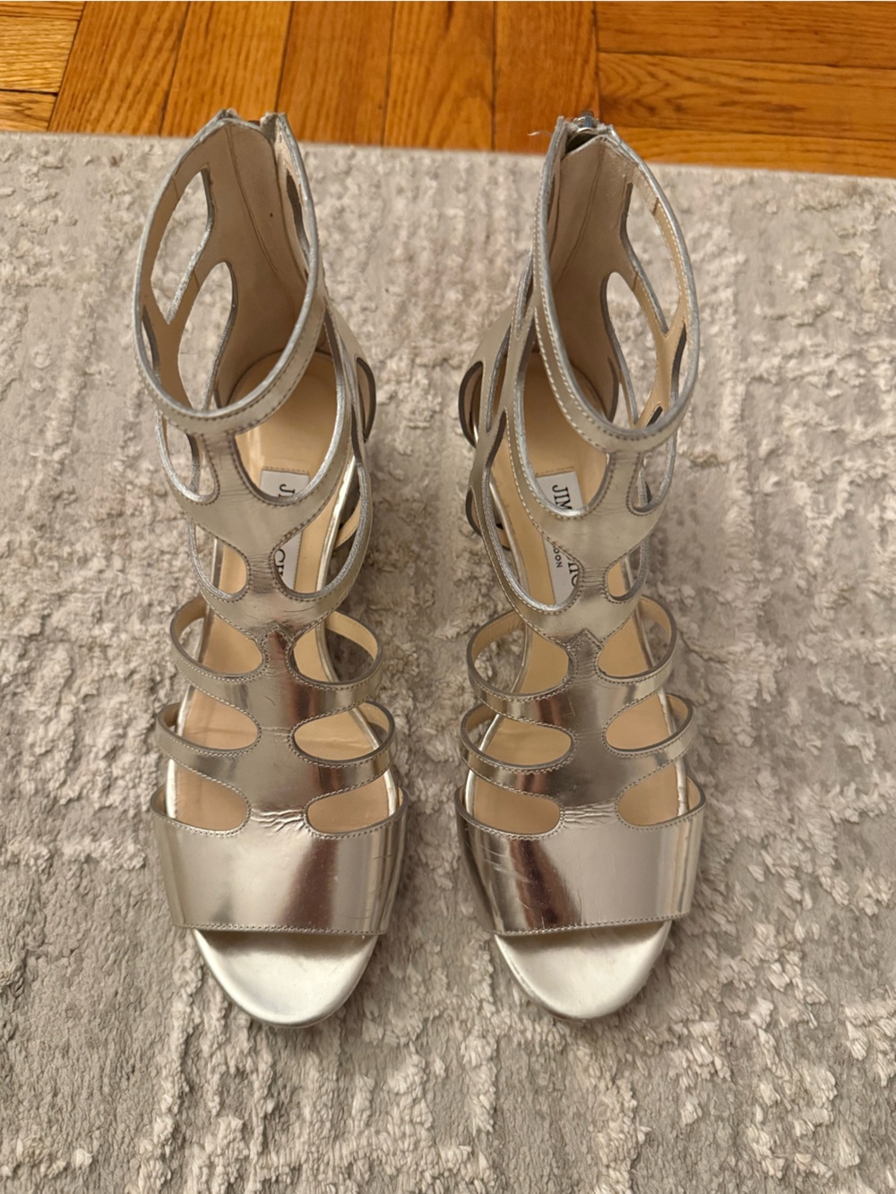 Jimmy Choo Silver Women's Sandals